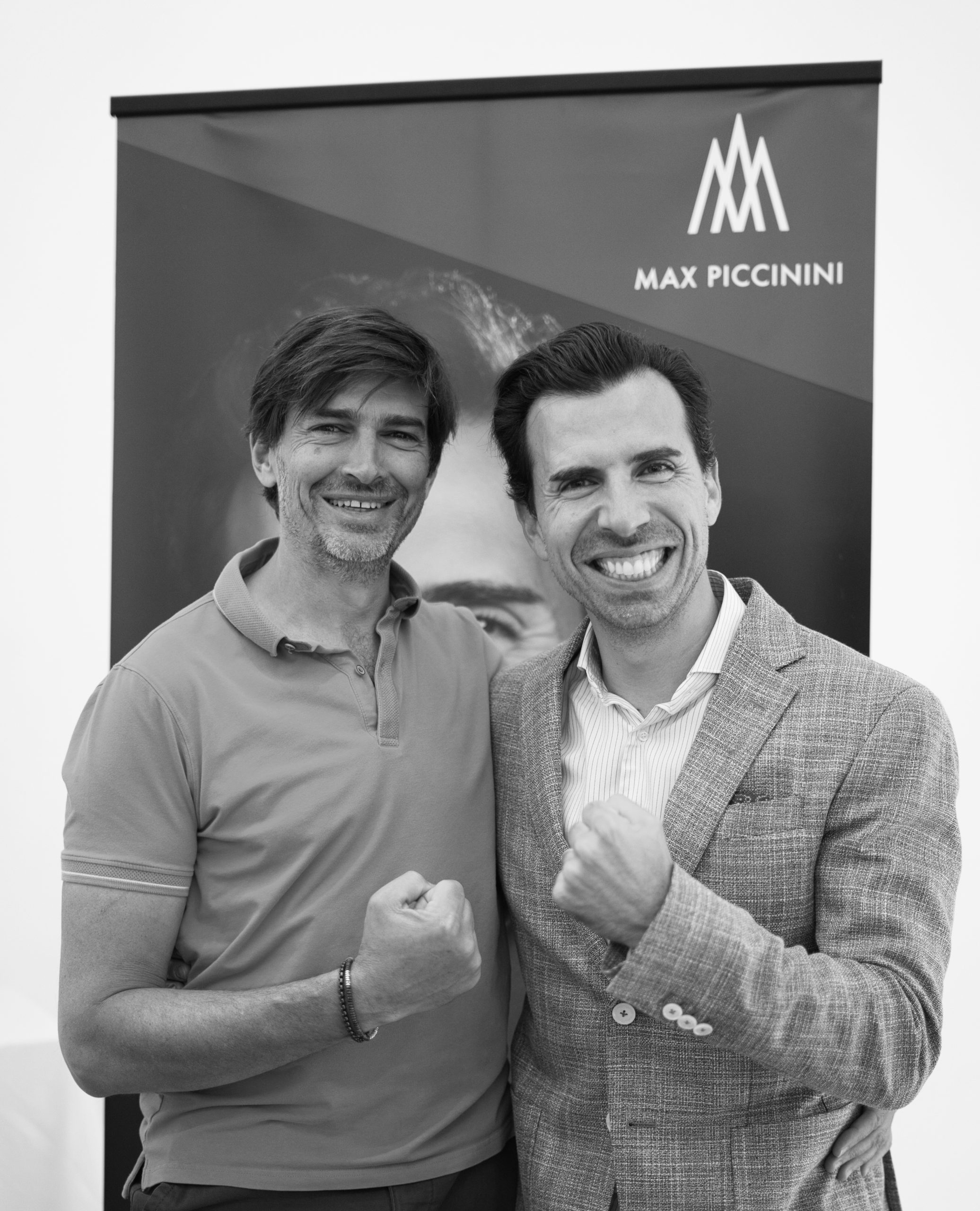 Guillaume Duprat et Max Piccinini lors d'une formation sur la vente et le mindset pour exceller dans le secteur du premium